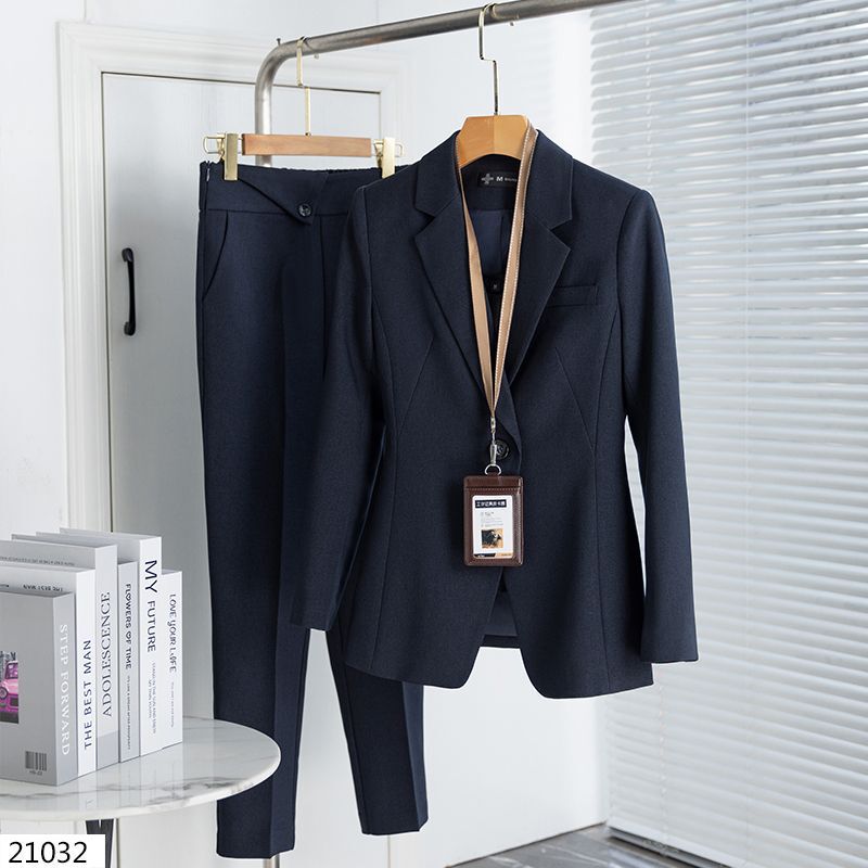 【高级手感】女春秋西装套装公务员正装职业小西装工作服职场穿搭|undefined
