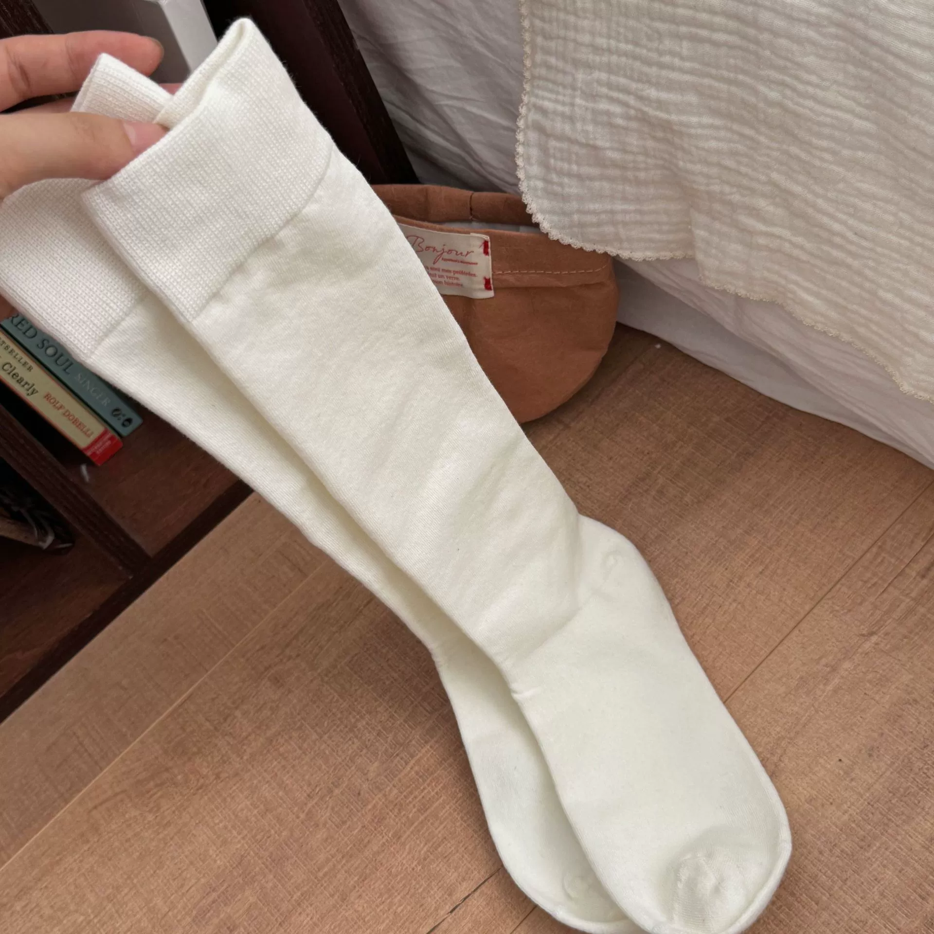 Хлопковые демисезонные носки Knee?