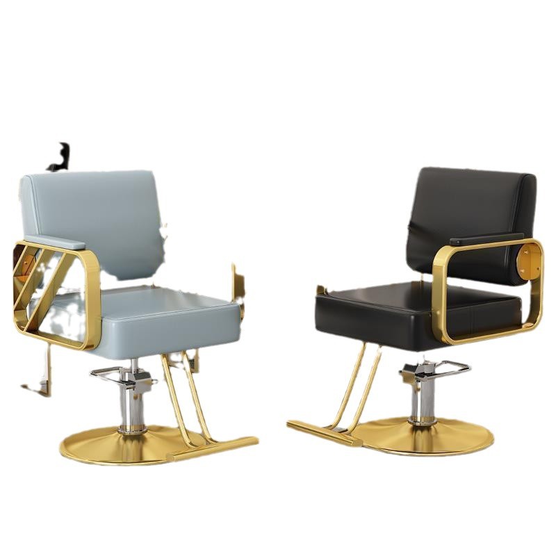 Silla de peluquería silla de peluquería especial taburete de corte de pelo red rojo de alta calidad escaldado asiento de elevación rotatorio