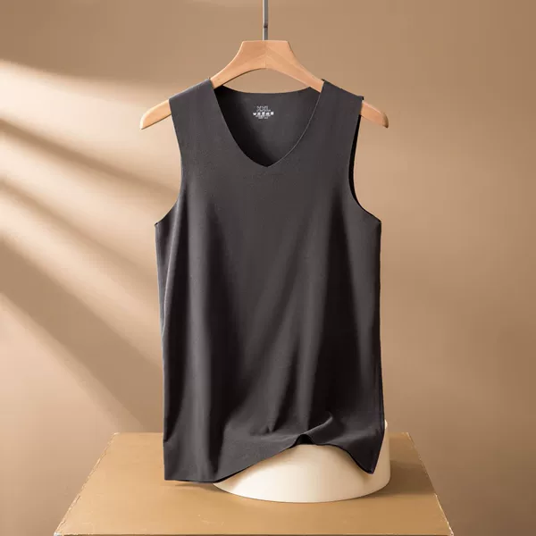 Male-dark gray -V neck-no trace