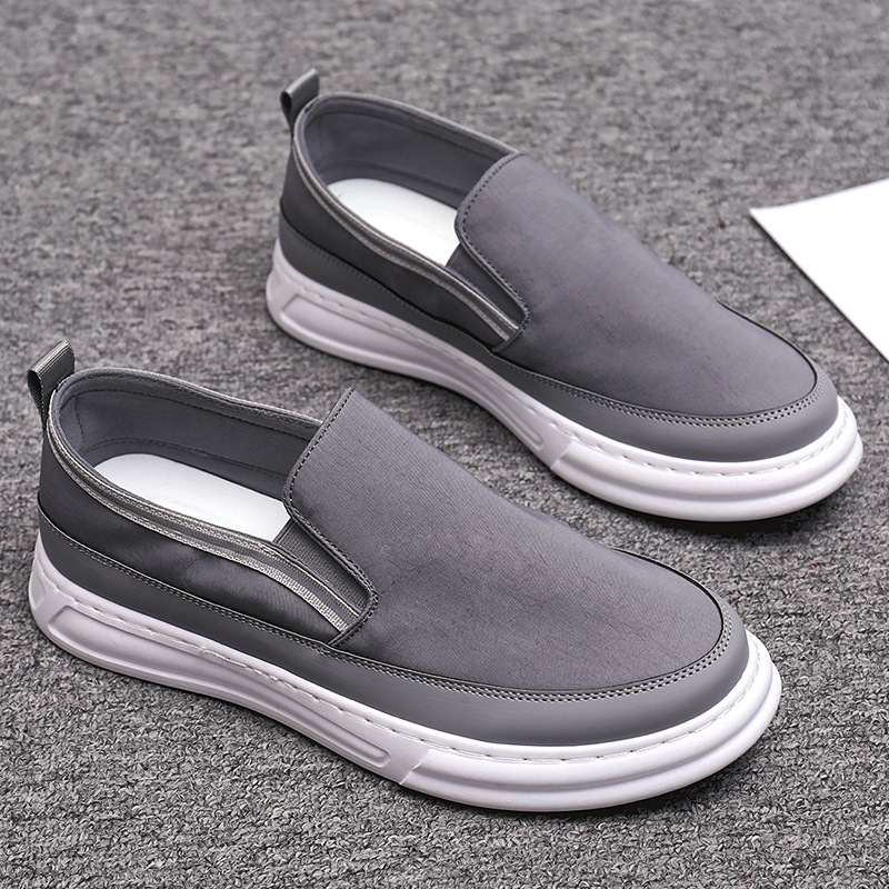 Summer Ice Silk Cloth-Covered Loafers, Fashionable and Simple Driving Shoes, Casual and Comfortable Lazy Shoes, New Men's Shoes, Cloth Shoes