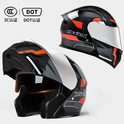 Motosiklet kaskı (dəbilqə), Cross-Border Factory Wholesale Motorcycle Helmets - heihongchen-dot3c-certified-silver-plated-mirror-high-definition-mirror-m54-56-head-circumference