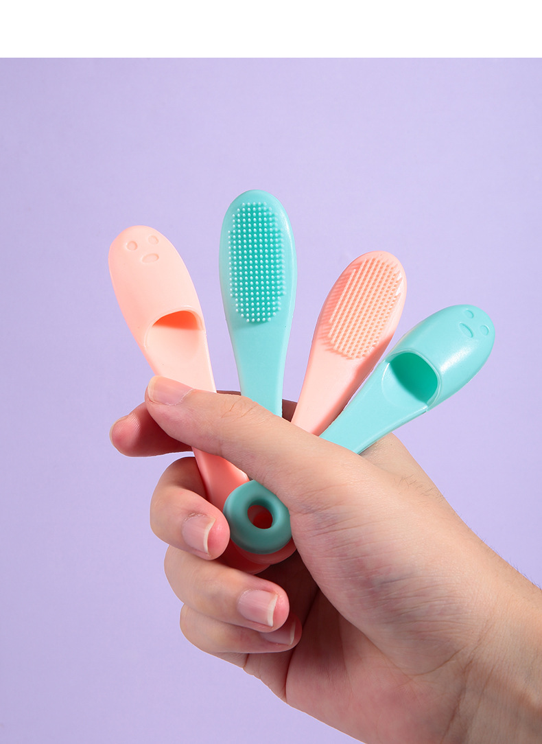 Ueno Lamila silicone nasal brush, finger cots, face brush, blackhead and acne cleaning brush, facial cleansing brush C0377 undefined