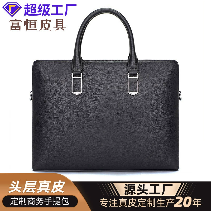 Мужская сумка из натуральной кожи на заказ, прямой многофункциональный 14-дюймовый портфель через плечо для компьютера