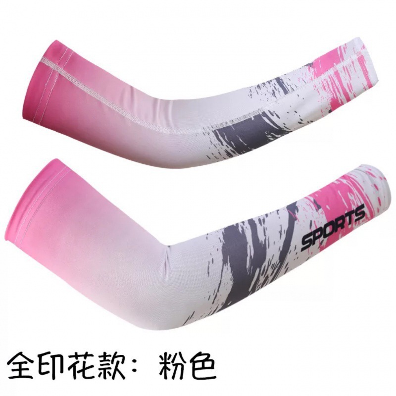 Manga de hielo de los hombres de verano deportes al aire libre ovisleeve a prueba de Sol de conducción de las mujeres transpirable delgada manga del brazo de protección solar