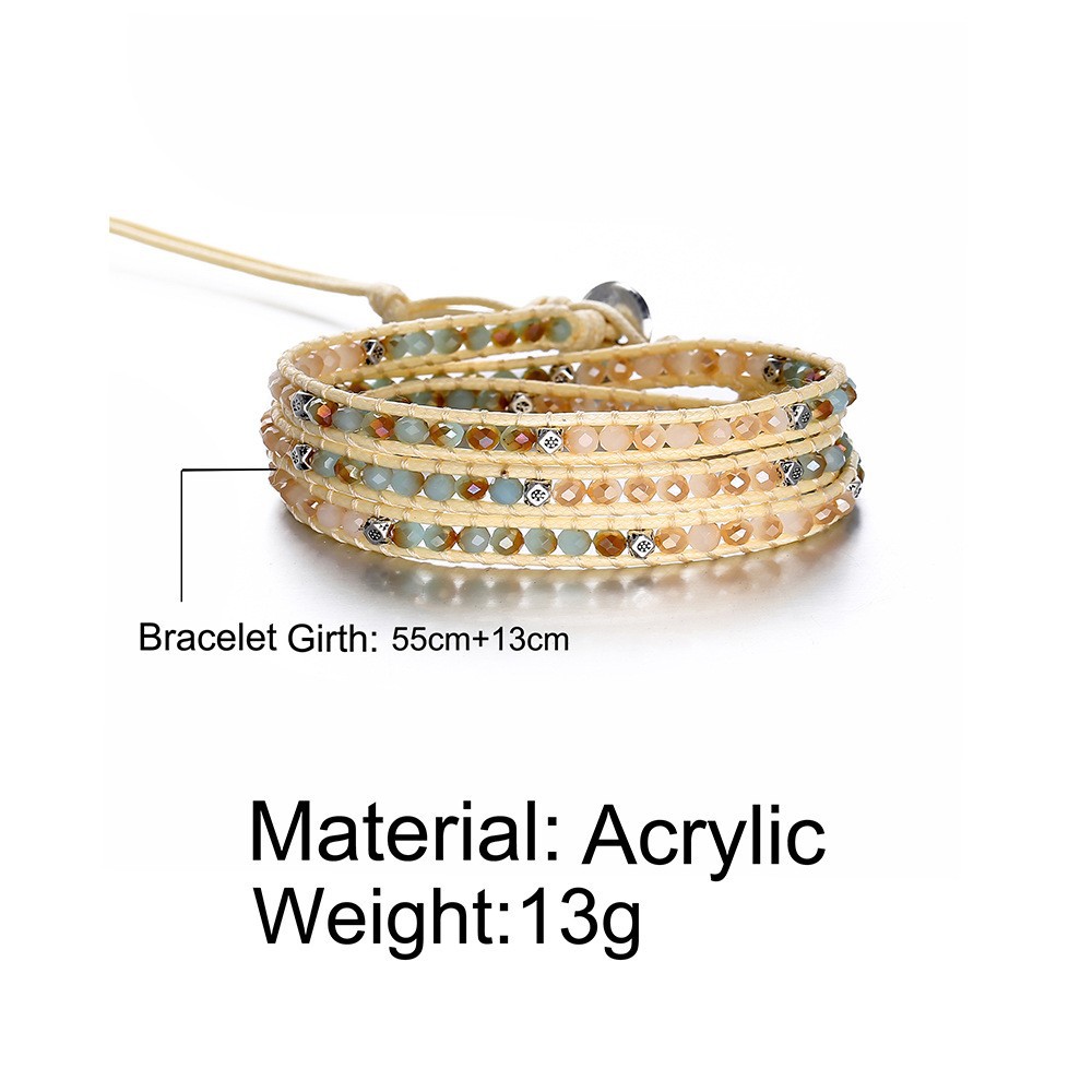 Beach Geometric Arylic Beaded Bracelets