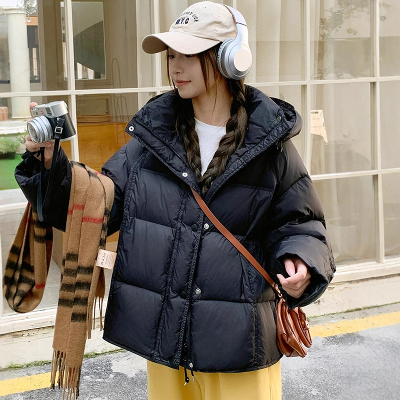 泡芙云朵棉服女2025冬季韩版新款小个子显瘦龟背面包服百搭外套女|undefined