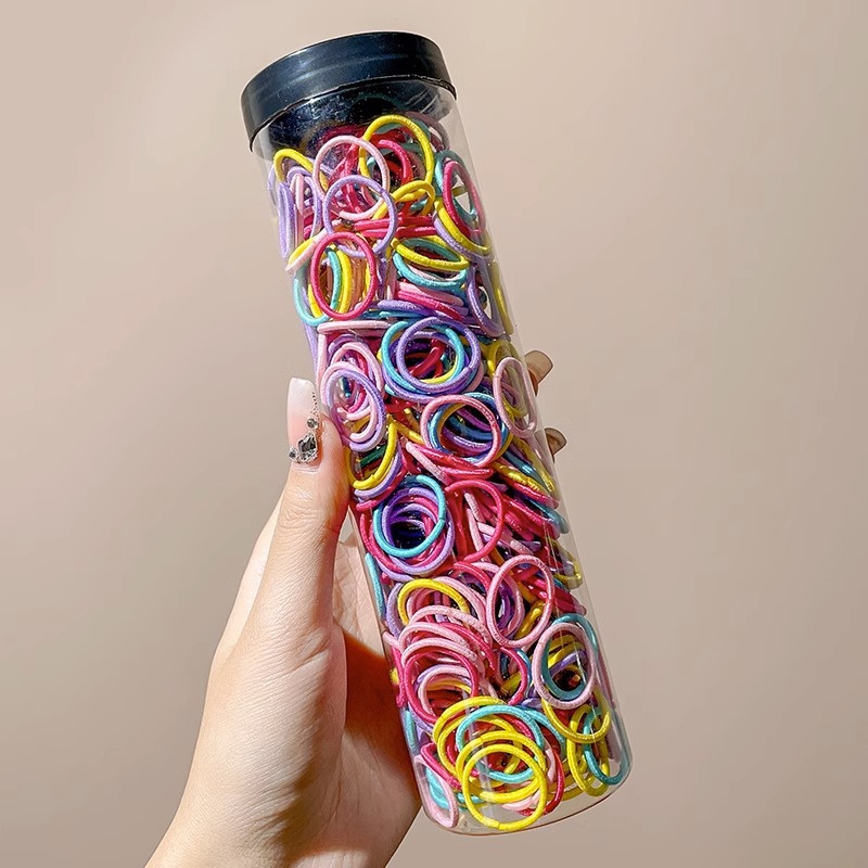 Otoño e invierno, lazo redondo para el cabello enlatado, funda de cuero para el cabello, cuerda para la cabeza, banda elástica circular de alta calidad para mujer, no daña la cuerda para el cabello