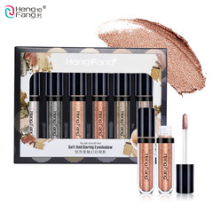 Cross-border Hengfang color eyeshadow set, easy to color and not easy to remove makeup, six-piece combination eyeshadow set for women's makeup