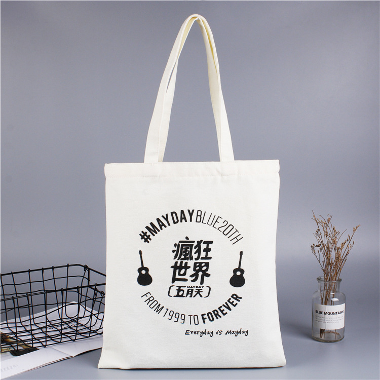 手提帆布袋定 制logo广告手绘棉布包袋帆布包购物袋空白批发