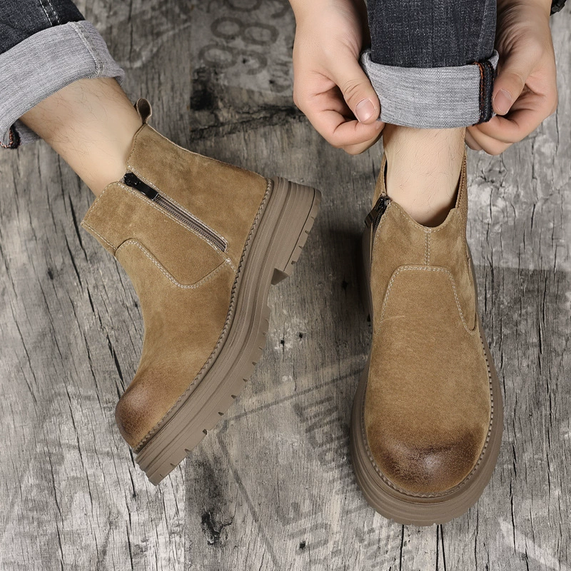 Chelsea‑ботинки на платформе (Martens) демисезонные низкие, платформа, размеры 38–44