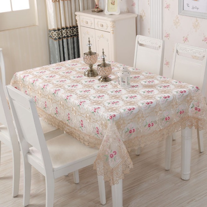 蕾丝长方形桌布亚马逊爆款欧式电视机罩客厅家用茶几布跨境台布垫