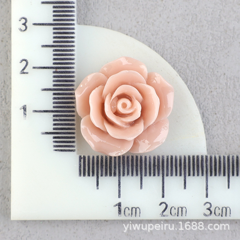 バラの花の樹脂の部品の髪飾りのbbクリップの材料のDIYクリームの携帯のケースの穴の靴のDIYの花