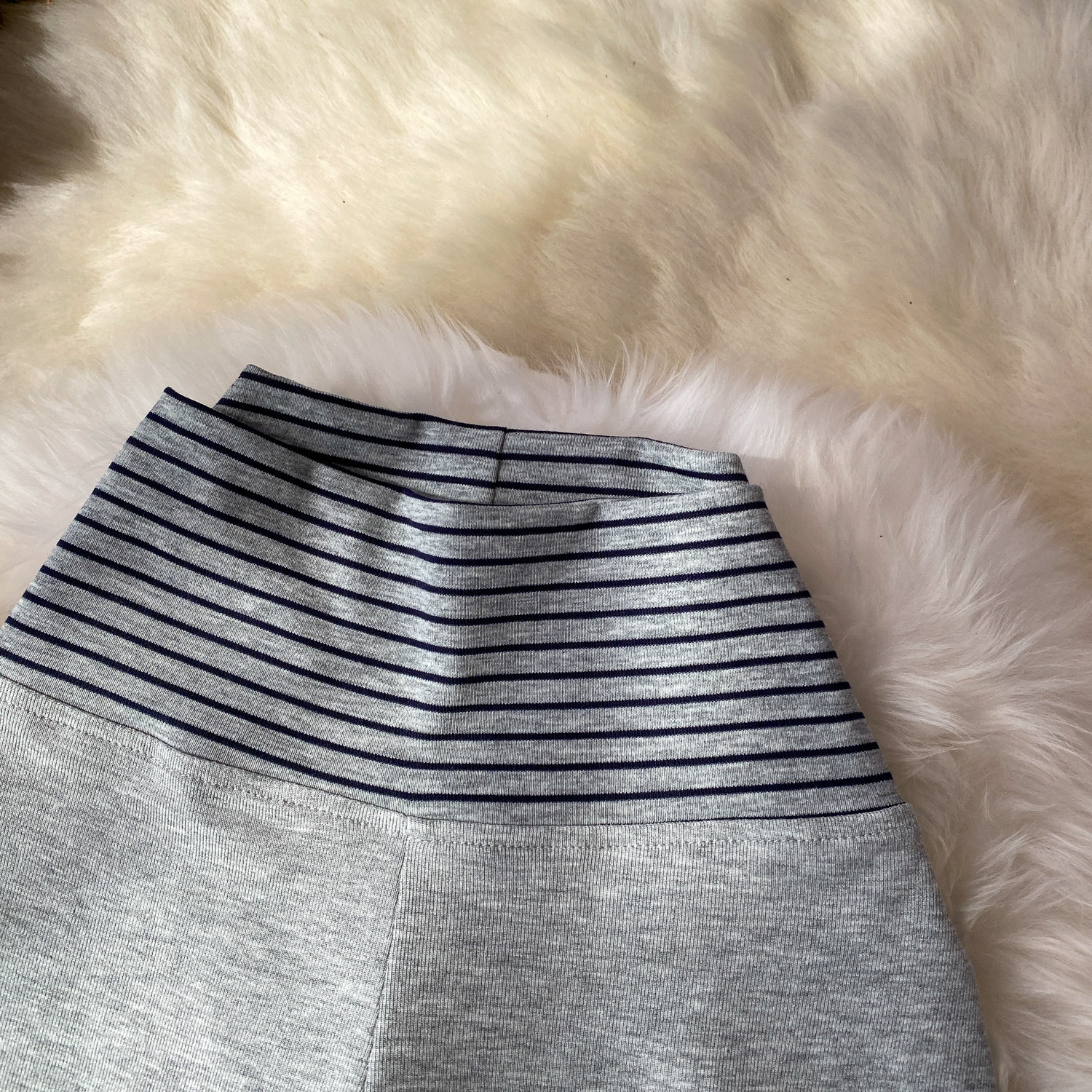 Korean Style High-Waisted Striped Flared Pants Women's Slimming Elongating Summer Bottoms Simple Stylish Polyester Capris_ecoleips.com