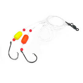 跨境热销柱形浮漂鱼钩线组鱼漂海钓成品钓组路亚不锈钢八字环组合