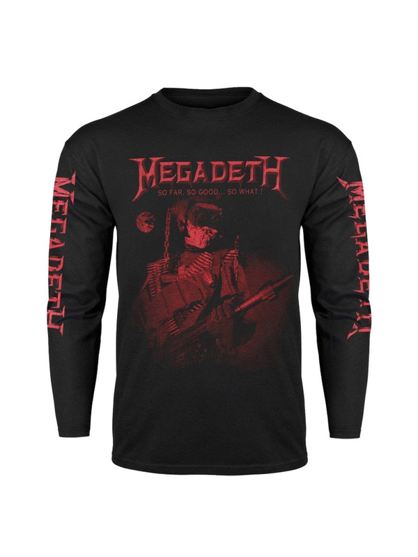 Megadeth Band Heavy Metal Rock Punk Loose American Style Dark Outerwear Long-Sleeved T-Shirt for Men