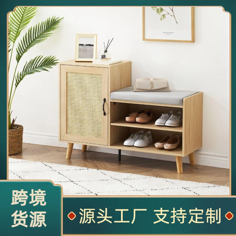 아마존 플레이트 가구 해외 무역 국경 간 실제 및 가짜 등나무 거실 신발 랙 공장 도매 신발 캐비닛