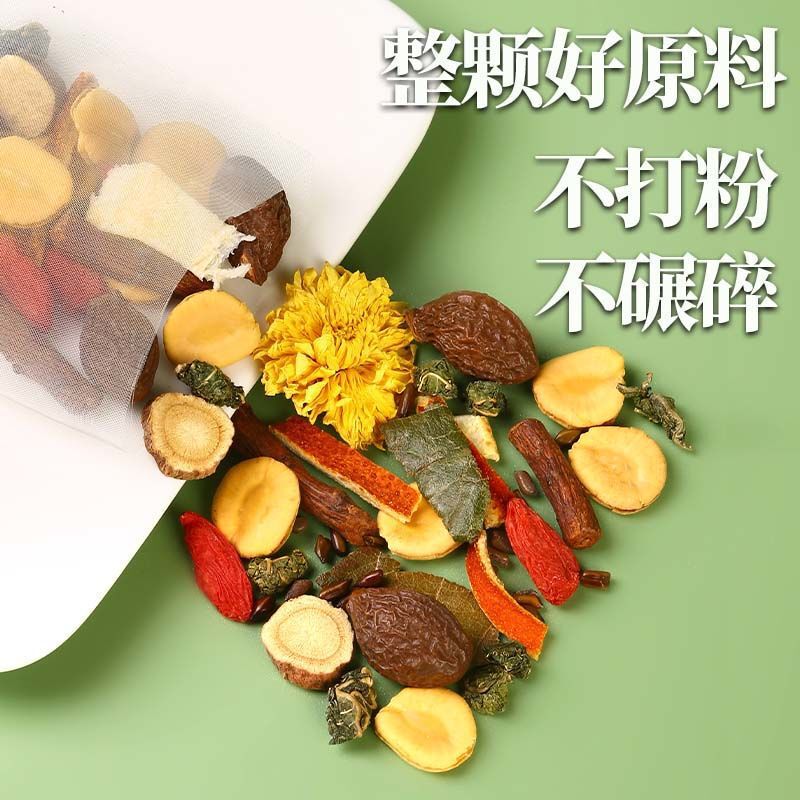 羅漢果菊茶、びわの葉、甘草、雪梨、タンポポ、オレンジピール、秋冬健康茶ティーバッグ|undefined