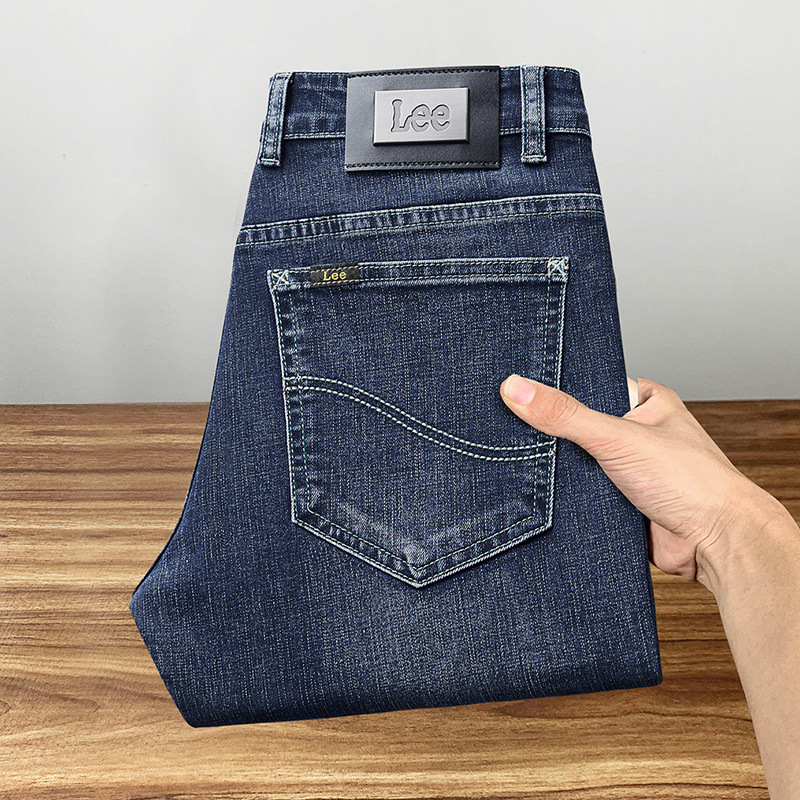 lee dex jeans men's straight tube loose European version Foreign trade original order autumn business casual luxury pants men