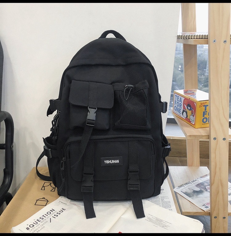 Mochila de mujer 2022 nuevo estilo coreano de gran capacidad estudiante de secundaria mochila de viaje de moda casual de los hombres