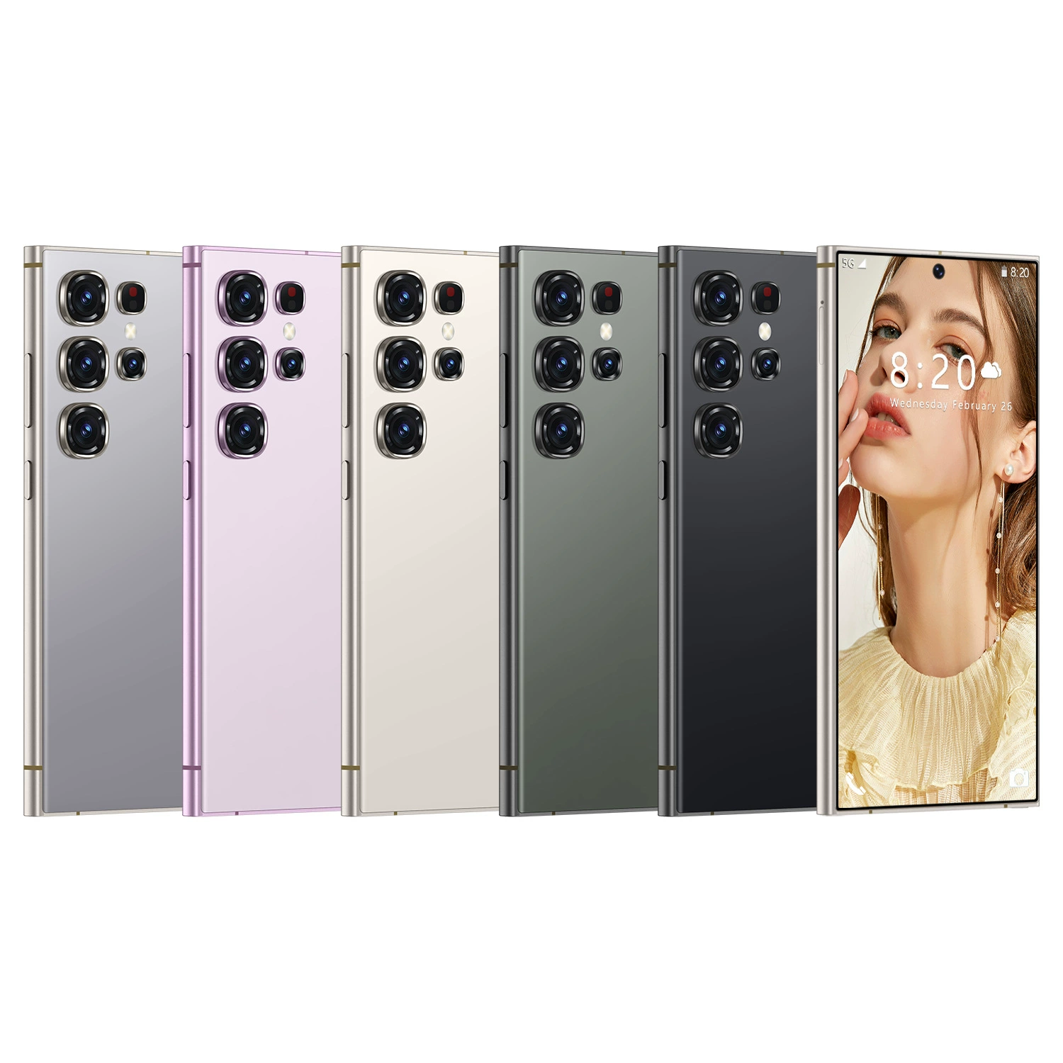 Smartphone S25, 7.3-inch wide screen, Android, multi-region plug standards