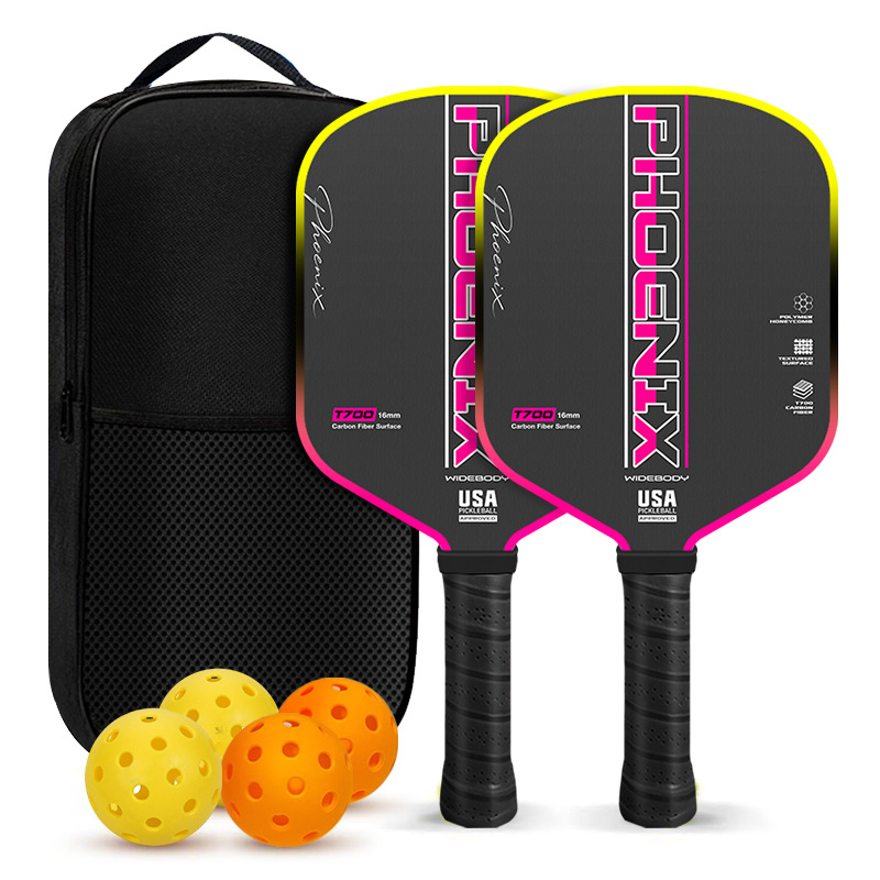 Pickleball paddle set t700 carbon fiber professional competition-grade pickleball complete set of pickleball rackets
