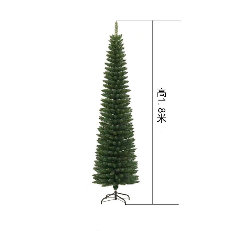 2026 nuevo árbol de Navidad de PVC encriptado verde decoración de gran sala de estar adornos DIY lápiz árbol de simulación al por mayor