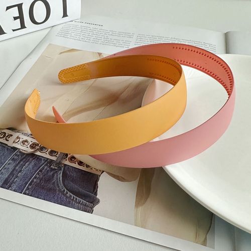 Morandi color versatile simple high skull wide headband fashion matte matte wide edge pressed hair headband hair accessories