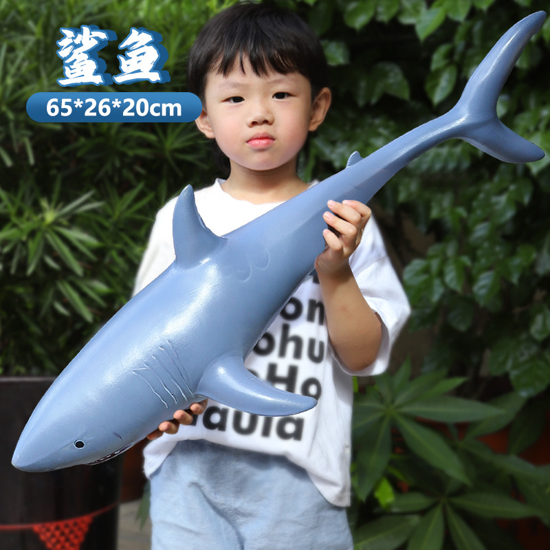 Dolphin, animales marinos, grandes juguetes de tiburón, juguetes de goma suave de simulación, juguetes para niños, modelos de ballenas del mundo submarino al por mayor