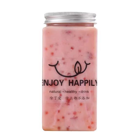 Yang Zhi Ganlu Plastic Milk Tea Drink Cup Beverage Juice Cold Drink Bottle Net Celebrity Packaging Disposable Cold Soak Fat Cup