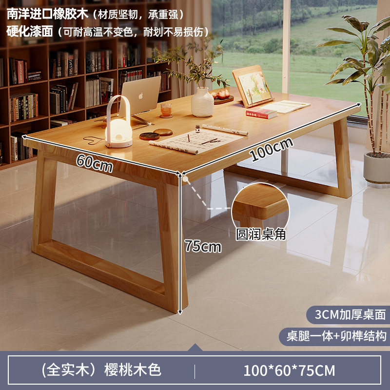 Escritorio de madera sólida para dos personas, escritorio de estudio, escritorio de computadora, escritorio de escritorio