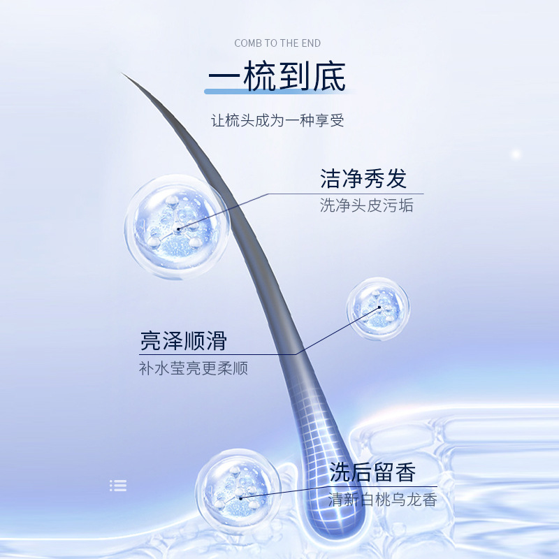 致朵氨基酸凝香柔順溫和呵護清爽洗髮露批發（泵裝）300m