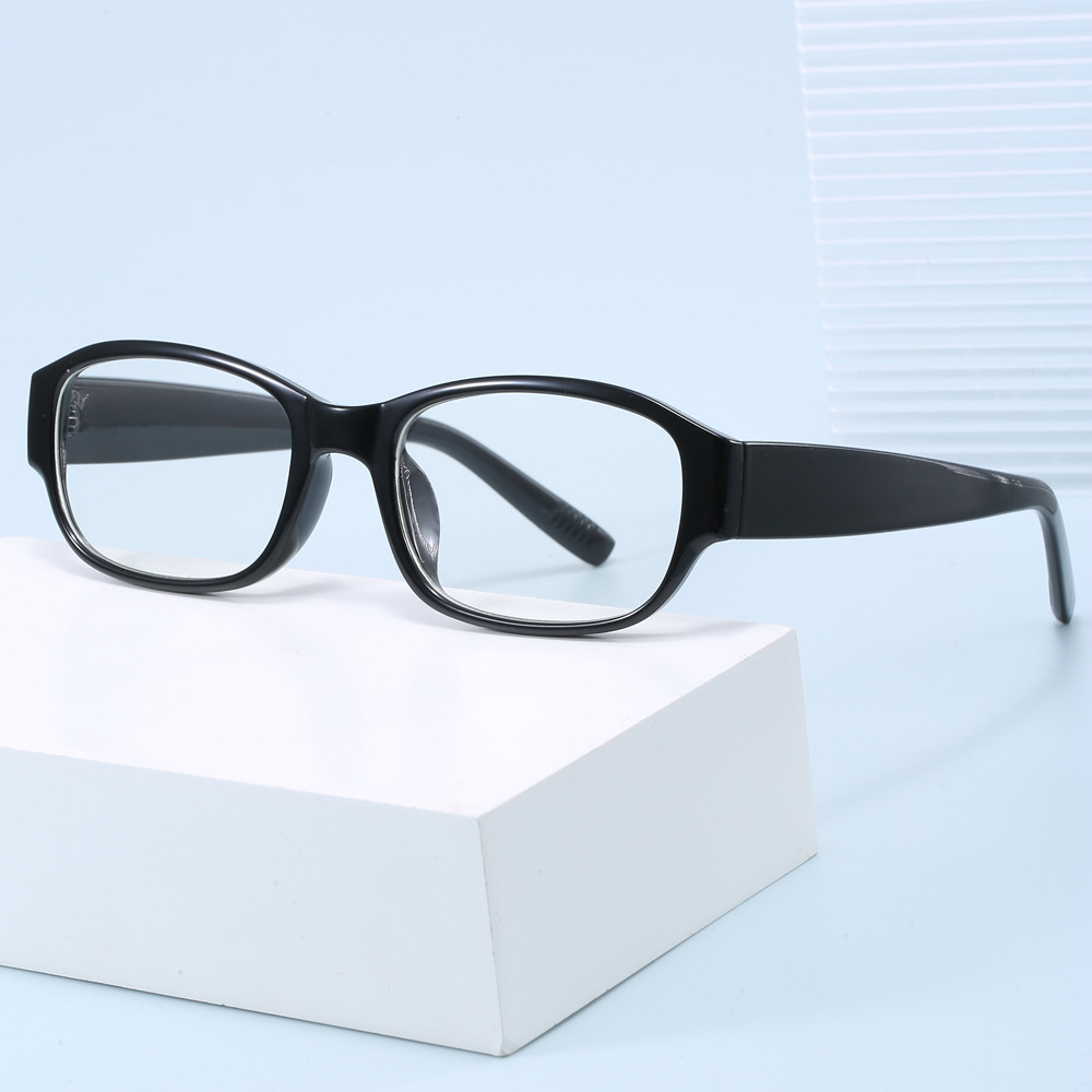 红色大框复古素颜近视平光镜黑框网红同款防蓝光眼镜框架防蓝光