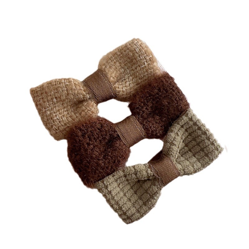 Maillard forcina vintage in velluto a coste floreale per bambini goccia d'acqua BB clip coppia forcina frangia clip_voghion.com