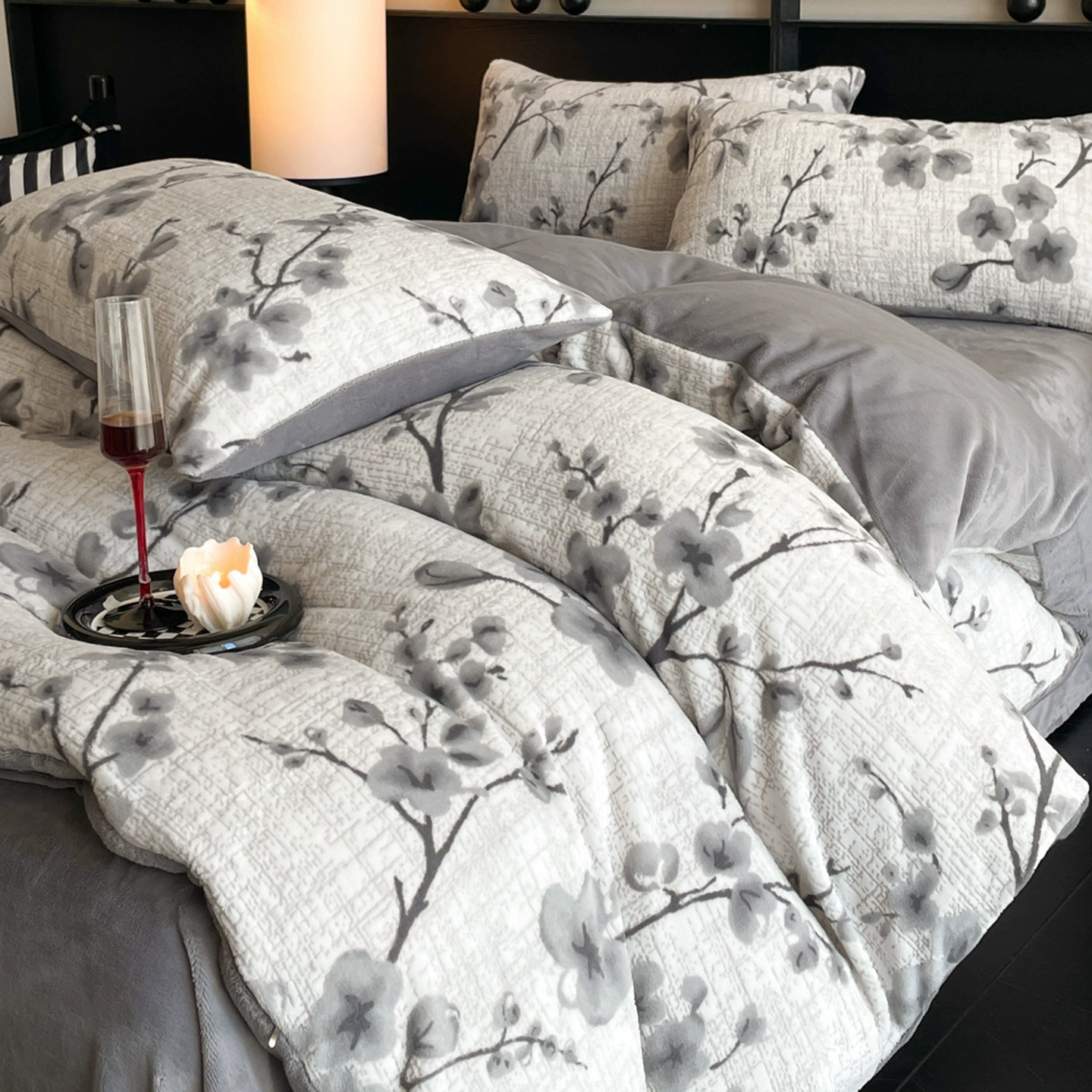 Джинсы Velvet тёплые, демисезонный набор, двухстороннее коралловое одеяло, защитный лист для поддержания тепла, комплект из 4 предметов для постельного белья