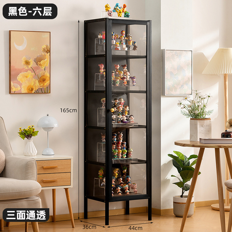 家庭收纳柜子储物柜置物柜多层带柜门卧室家用手办展示柜一件起批|undefined