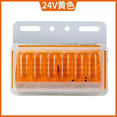 Tail light light 24v side light waist light - 6d-super-bright-waterproof-lighting-yellow-24v
