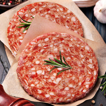 纯牛肉牛肉饼定制加工汉堡商用家用批发速冻牛肉馅定制包装黄牛肉