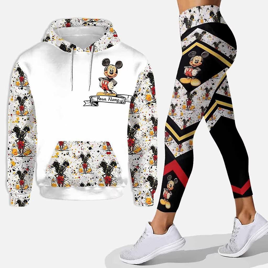AliExpress Amazon estilo europeo y americano ropa de mujer 3D impreso Mickey Mouse dibujos animados señoras ocio deportes traje