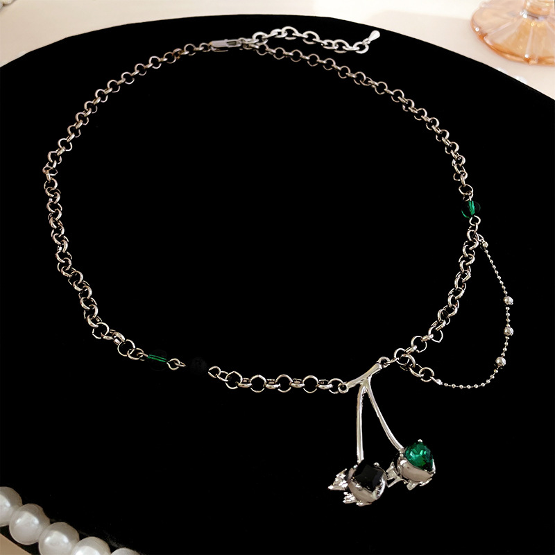 Heart Shape Pattern Women'S Gender Casual Heart Shape Alloy Beaded Plating Inlay Resin Women's Layered Necklaces