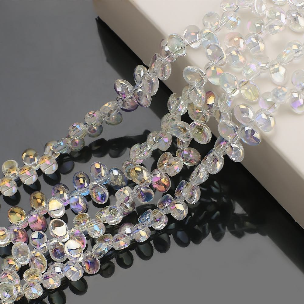 50 PCS/Package 6 * 10mm 6 * 8mm Hole 1~1.9mm Glass Irregular Beads display picture 6