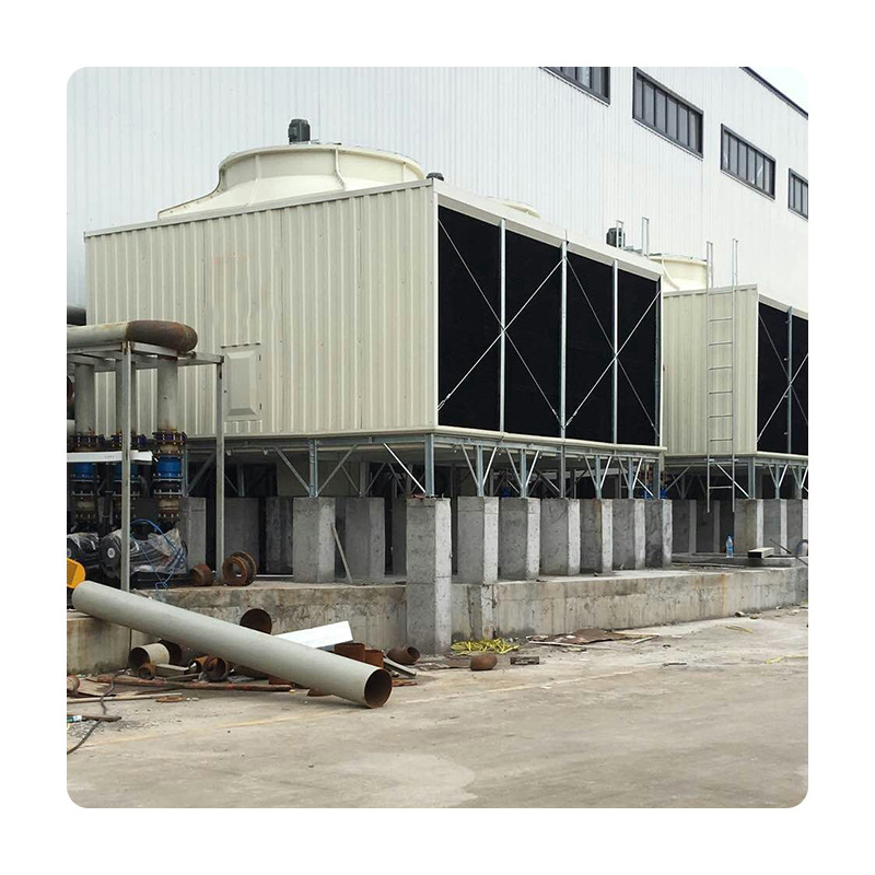 深圳批发横流式玻璃钢工业形冷却水塔系列 大型500T方形冷却塔