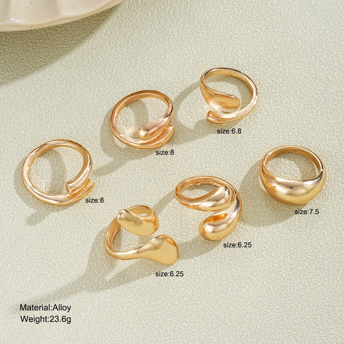 Minimalist Stackable Ring Set With Cubic Zirconia For Women_voghion.com