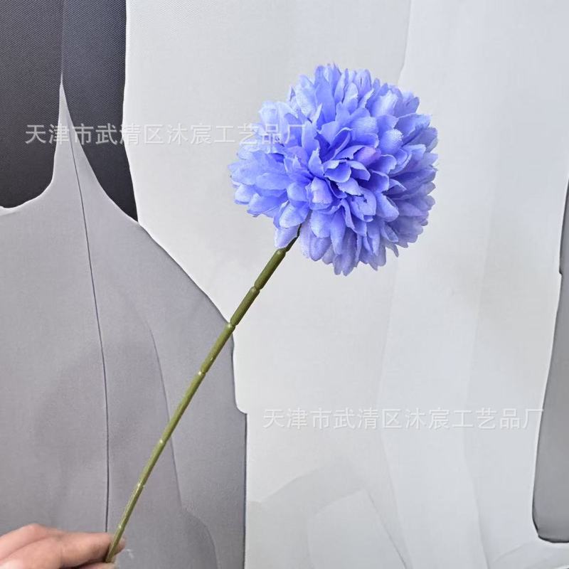 シミュレーション単枝球菊単枝刺球卓球菊タンポポ造花客間鉢植え生け花装飾クロスボーダー|undefined