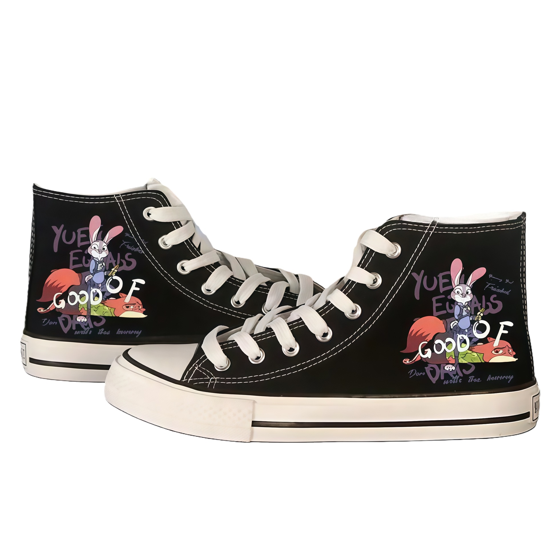 Cross - Border new animal City 2 lindos zapatos de lona de dibujos animados alrededor de zapatos casuales estudiantes zapatos impresos de moda