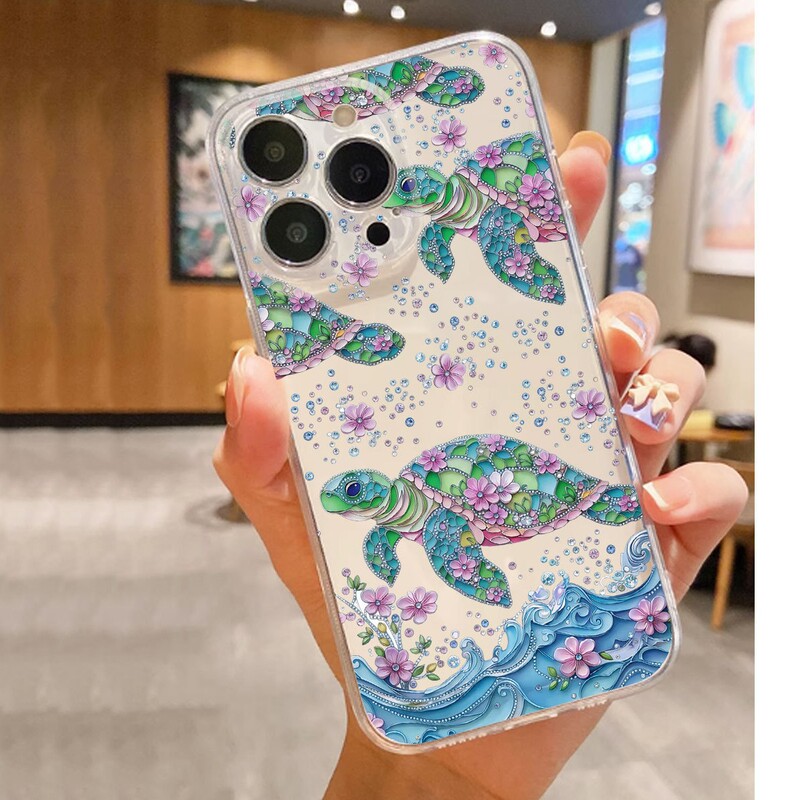 Green Sea Turtle Anti-Fall Transparent Case Suitable for iPhone 14/15/16/17 Series Promax Phone Case Protection Green Sea Turtle Anti-Fall Transparent Case Suitable for iPhone 14/15/16/17 Series Promax Phone Case Protection