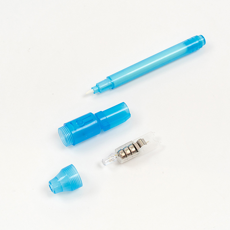 Juguetes de cabeza grande multifuncional UV LED luminoso función de plástico magia de color uv publicidad resaltador de oficina