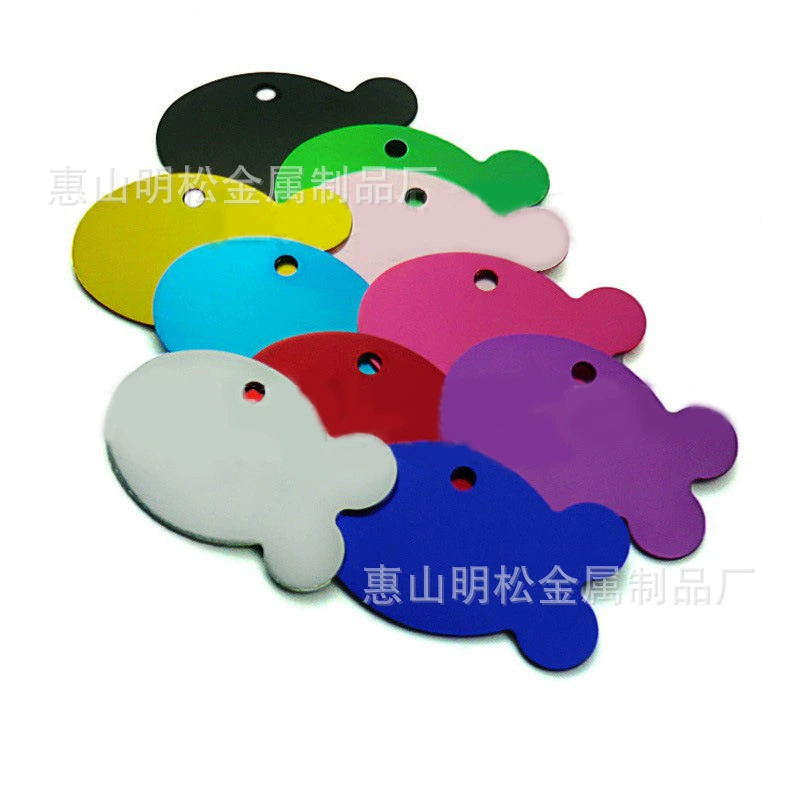 38MM глинозем подвеска для собак в форме рыбы вешалка для животных