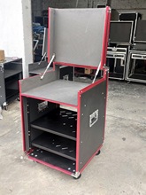 专业10U12U航空箱功放机柜开上盖调音台箱16U演出音响设备柜