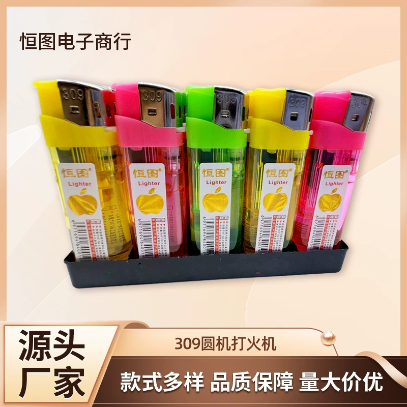 Одноразовые зажигалки производители оптовая постоянная картина небольшая круглая машина зажигалка штрих-код печать рекламной зажигалки